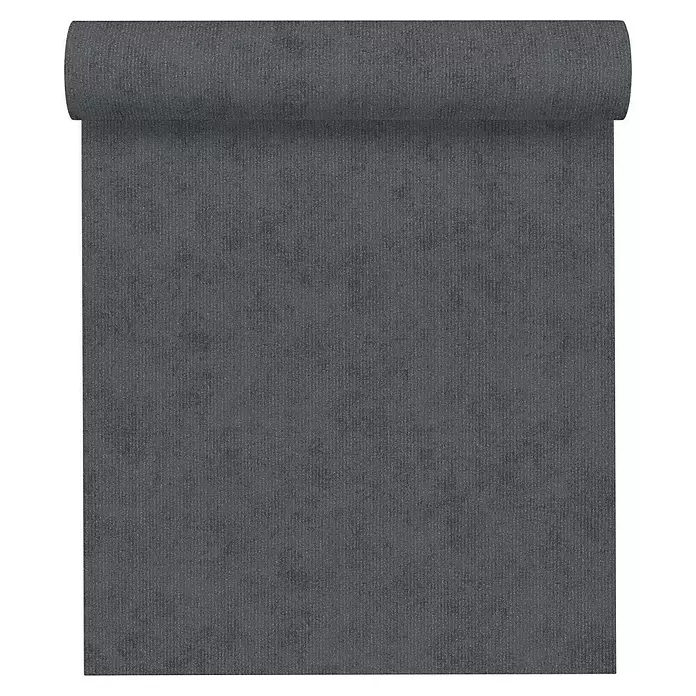 AS Creation Vliestapete Memory 3 - Anthrazit, Uni, L x B: 10,05 x 0,53 m - Vorderansicht