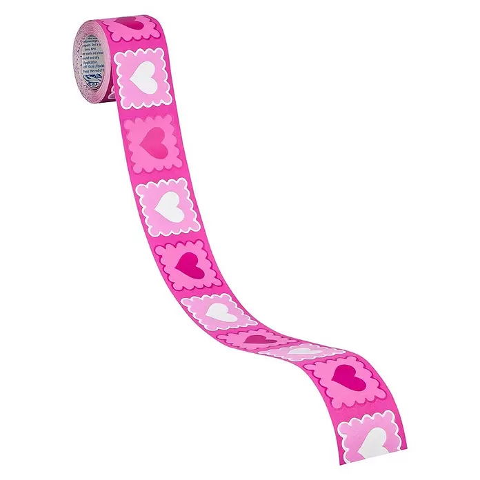 AS Creation Tapetenborte Stick Ups Herzen - Pink, L x B: 5 mm x 0,05 m - Diagonale Ansicht