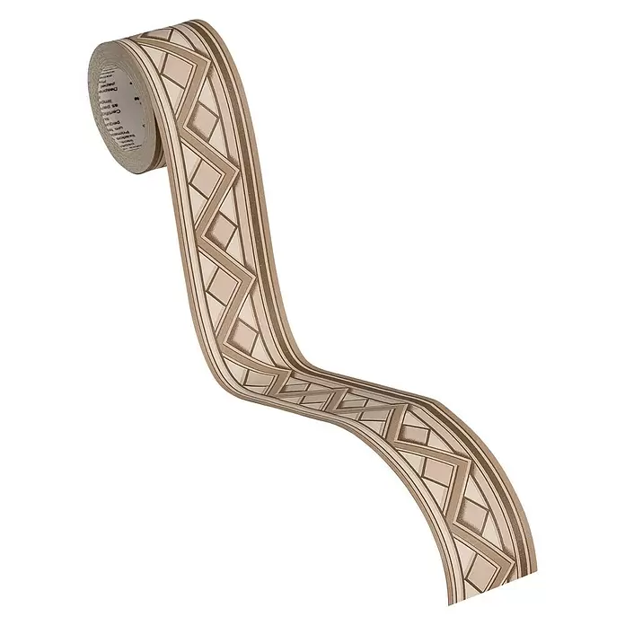 AS Creation Only Borders Tapetenborte Cappuccino - Creme/Braun, L x B: 5 x 0,05 m - Diagonale Ansicht