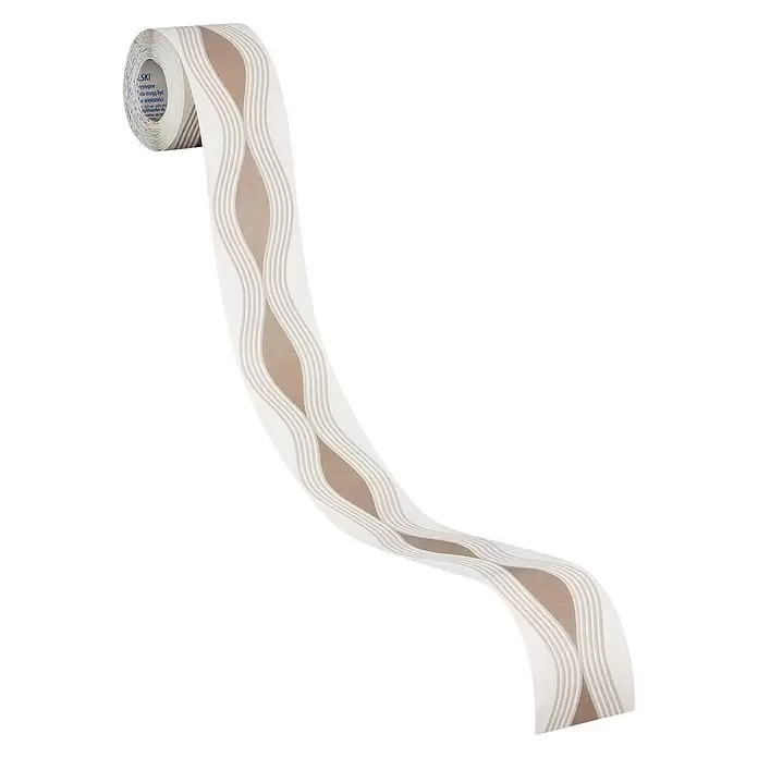 AS Creation Tapetenborte Stick Ups Geschwungene Linien - Braun/Beige, L x B: 5 x 0,05 m - Diagonale Ansicht