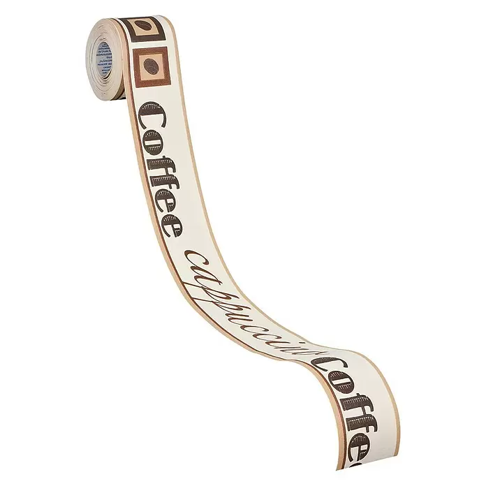 AS Creation Tapetenborte Stick Ups Coffee - Creme, L x B: 5 x 0,05 m - Diagonale Ansicht