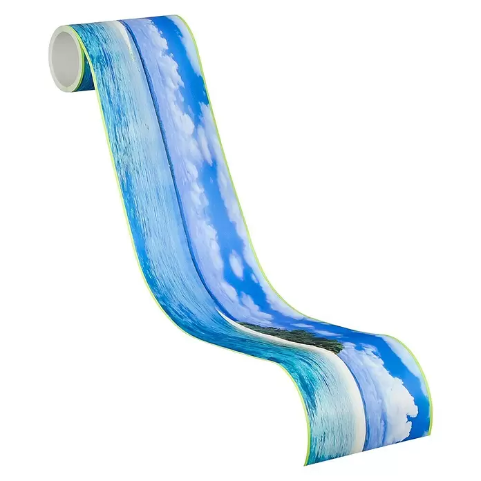 AS Creation Tapetenborte Stick Ups Inselstrand - Blau, L x B: 5 x 0,1 m - Diagonale Ansicht