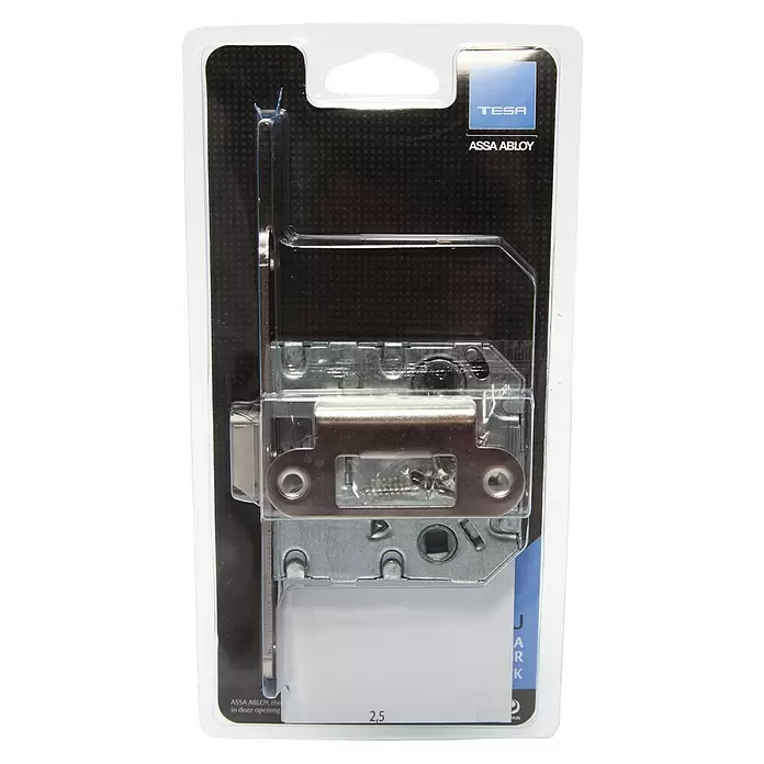 Tesa Assa Abloy Picaporte 2004U - An x Al: 20 x 135 mm, Níquel - Vista frontal