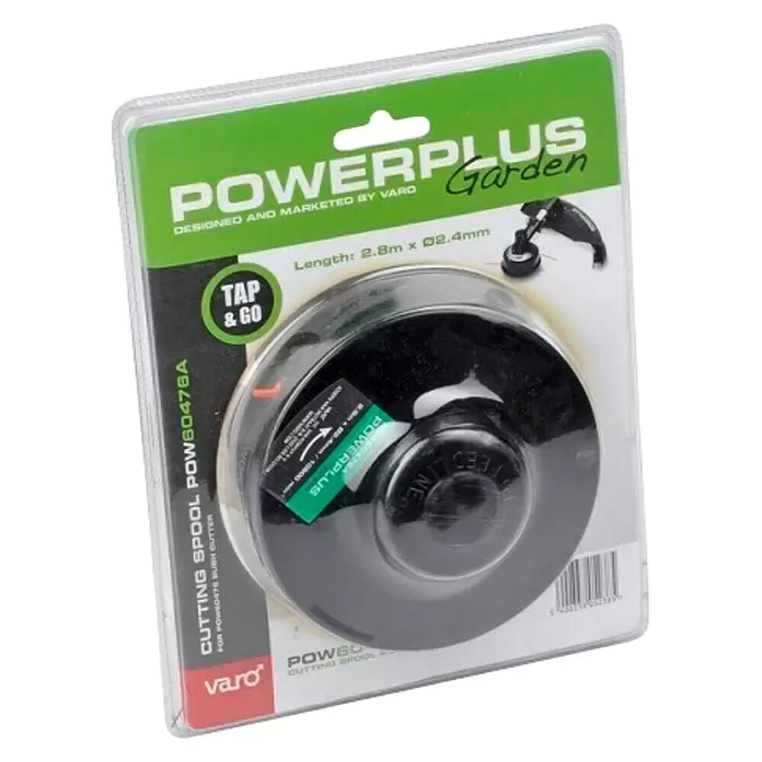 PowerPlus Cabezal de corte POWEG8012 - Grosor de hilo: 2,4 mm - Vista angular