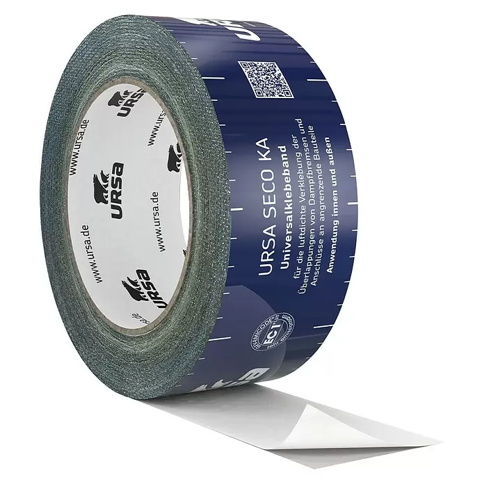 Ursa SecoPro Haftklebeband KA - 25 m x 6 cm - Diagonale Ansicht