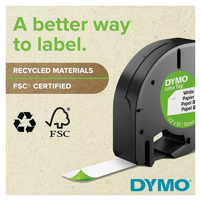 Dymo Aparato de rotulación LetraTag ® LT-100H - 21,5 x 9,5 x 6,5 cm, Específico para: Cinta para etiquetado Dymo LT - Vista frontal
