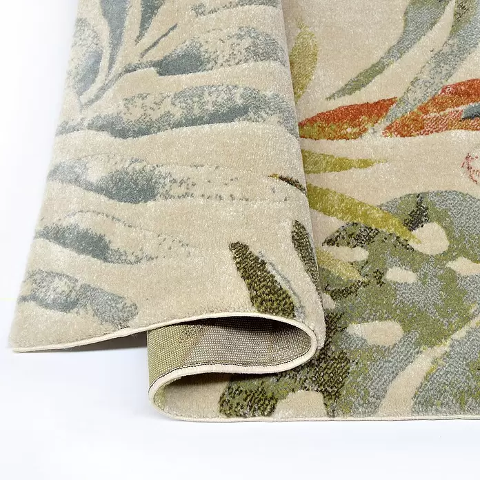 Alfombra Tropic Loro - Crudo, 290 x 200 cm, 100 % polipropileno - Primer plano