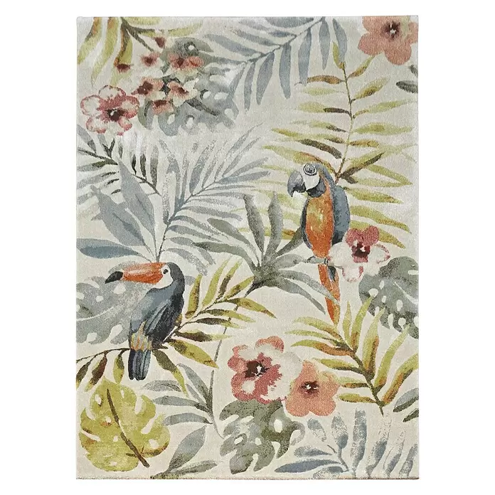 Alfombra Tropic Loro - Crudo, 290 x 200 cm, 100 % polipropileno - Vista descendente