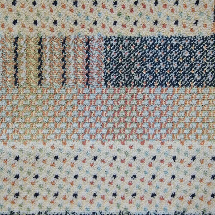 Alfombra Royal - Multicolor, 195 x 135 cm, 60% viscosa 40% algodón - Primer plano