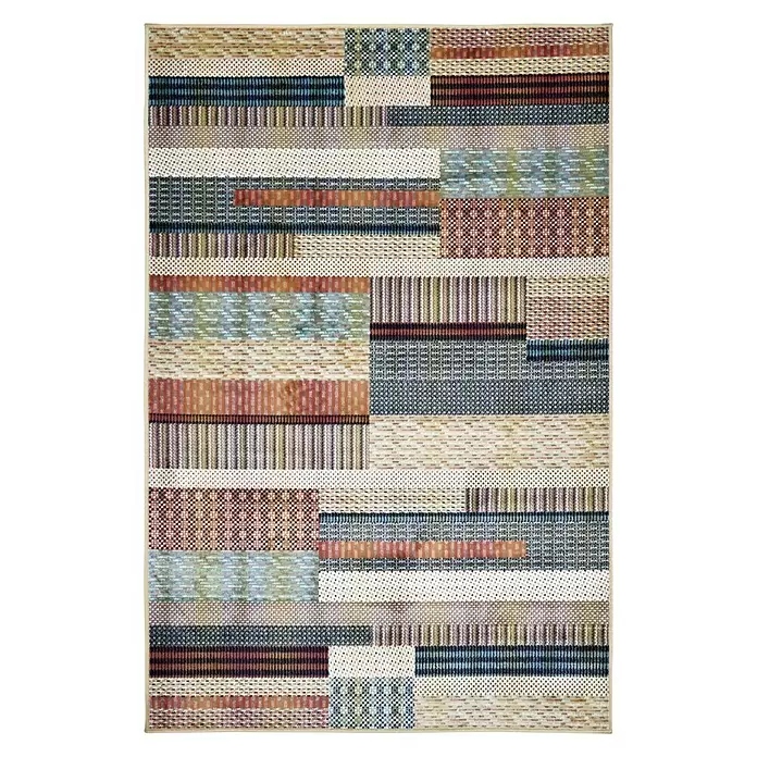 Alfombra Royal - Multicolor, 195 x 135 cm, 60% viscosa 40% algodón - Vista descendente