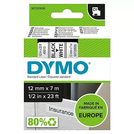 Dymo  Cinta para etiquetado D1