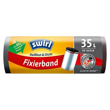 Swirl  Müllbeutel Fixierband