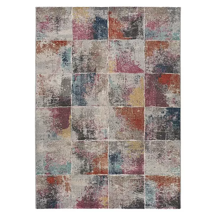 Alfombra Amira - Multicolor, 150 x 80 cm, 100 % polipropileno - Vista descendente