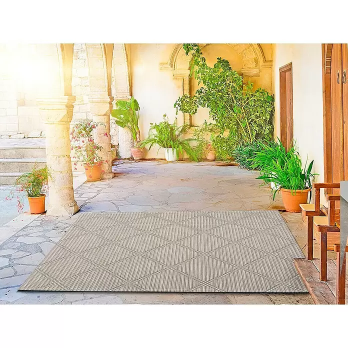Alfombra Cork - Beige, 230 x 155 cm, 100 % polipropileno - Foto ambiente
