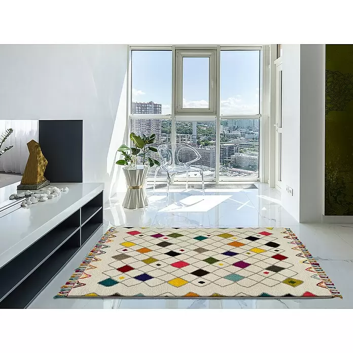 Alfombra Marakesh - Multicolor, 170 x 120 cm, 100 % polipropileno - Foto ambiente