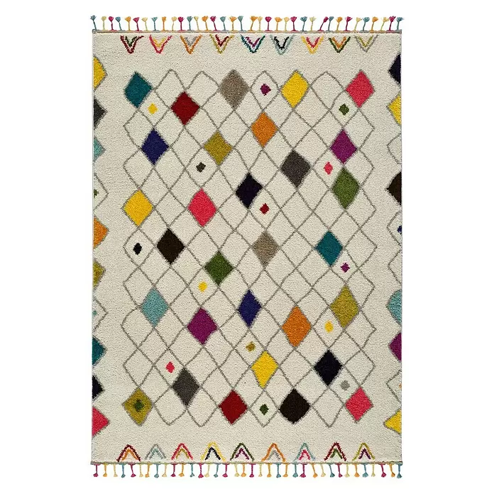 Alfombra Marakesh - Multicolor, 170 x 120 cm, 100 % polipropileno - Vista descendente