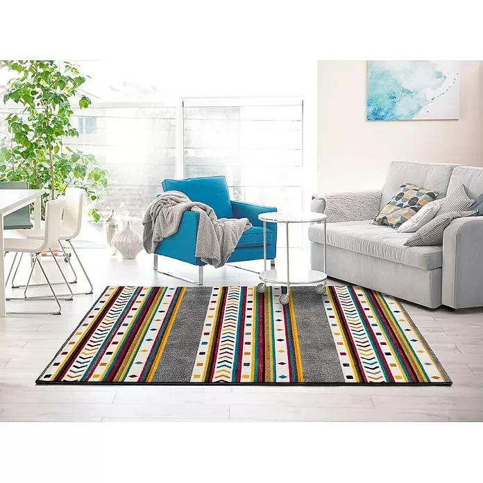 Alfombra Badari - Multicolor, 150 x 80 cm, 100 % polipropileno - Foto ambiente