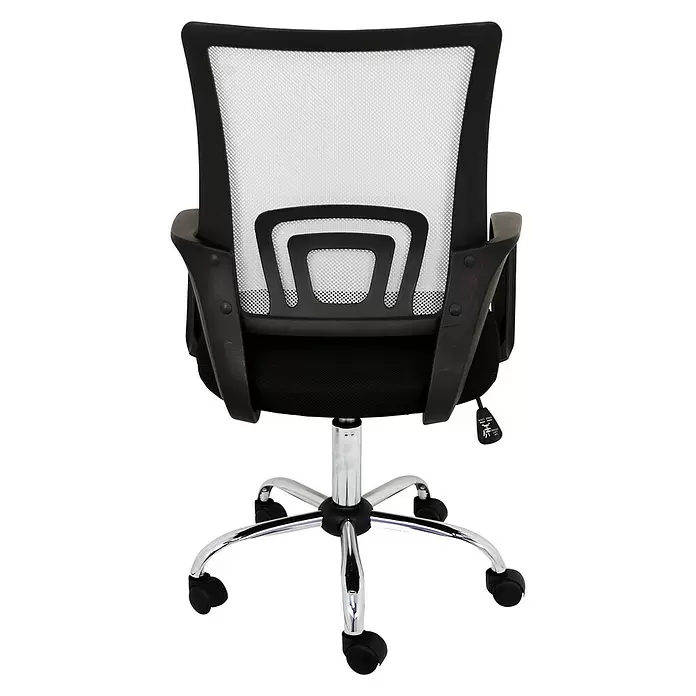 Silla de oficina Martina - Gris, Ruedas - Vista trasera