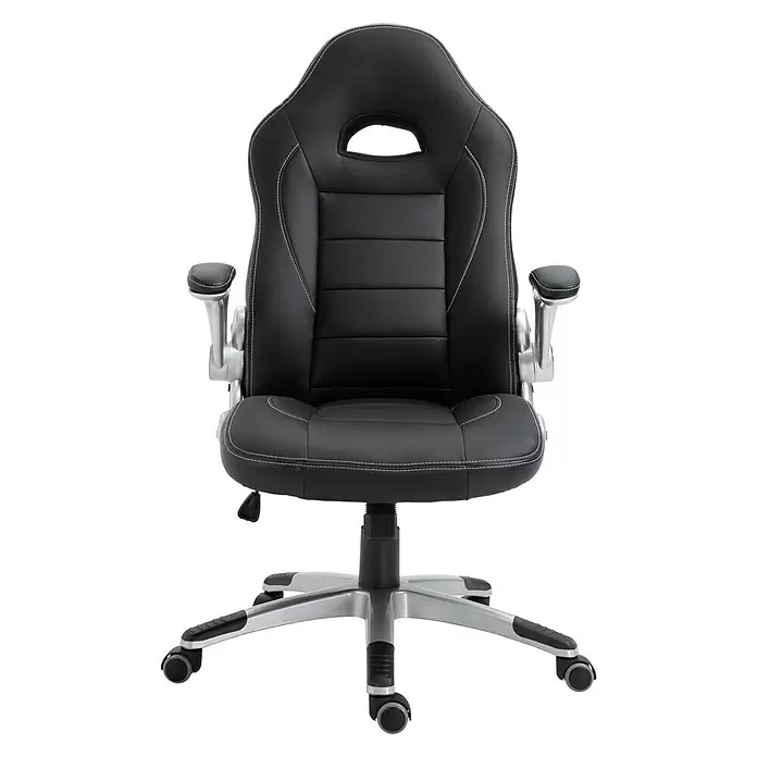 Silla de oficina Victoria - Negro, Reposacabezas - Vista frontal