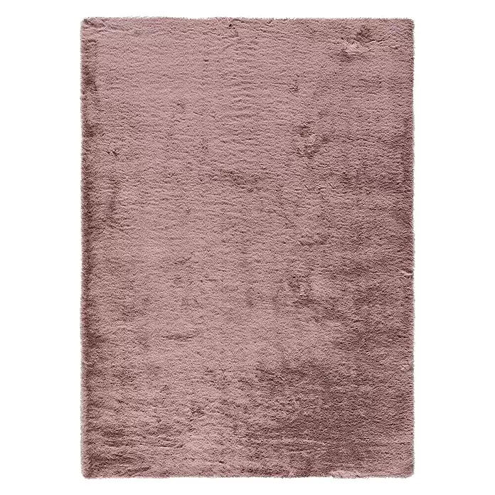 Alfombra de pelo corto Dora - Rosa, 230 x 160 cm, 100% poliéster - Vista descendente
