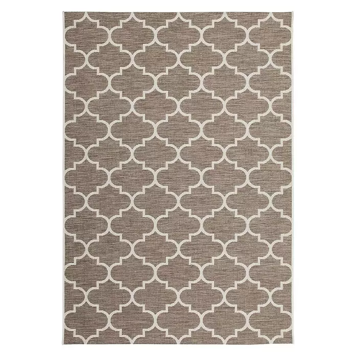 Flachgewebeteppich Sunset - Beige, 290 x 200 cm, 100 % Polypropylen - Ansicht von oben