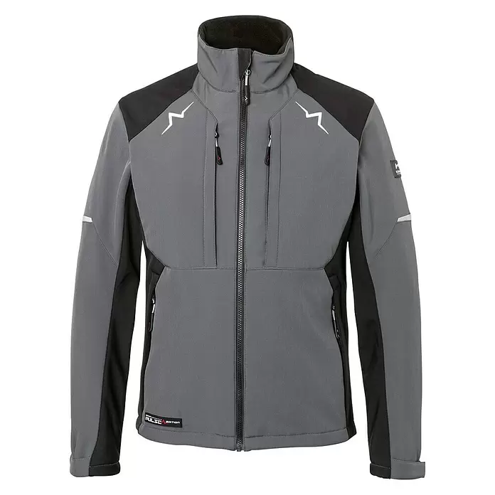 Softshell-Jacke PULSE - Konfektionsgröße: XL, Anthrazit/Schwarz - Vorderansicht