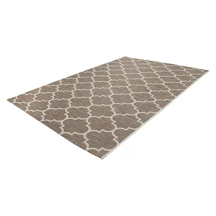 Flachgewebeteppich Sunset - Beige, 290 x 200 cm, 100 % Polypropylen - Diagonale Ansicht
