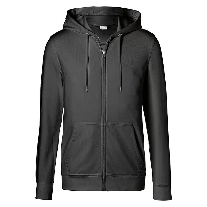 Kübler Sweatjacke Light - XXL, Schwarz - Vorderansicht