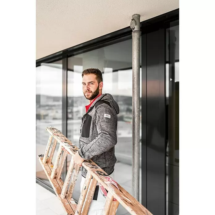 Kübler Strickjacke Light - Konfektionsgröße: XXL, Grau/Schwarz - Stimmungsaufnahme