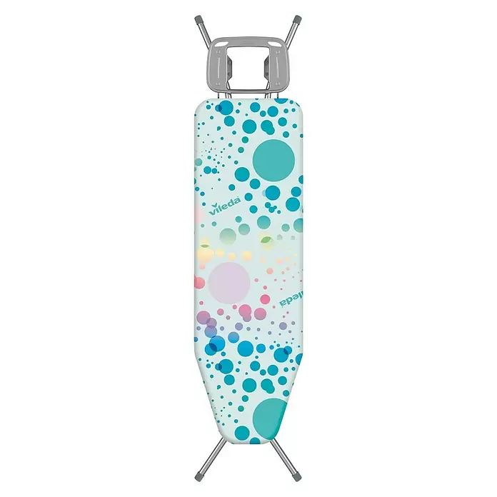 Vileda Bügeltisch Star Blue - 120 x 38 cm, Höhenverstellung: 75 cm - 96 cm - Vorderansicht