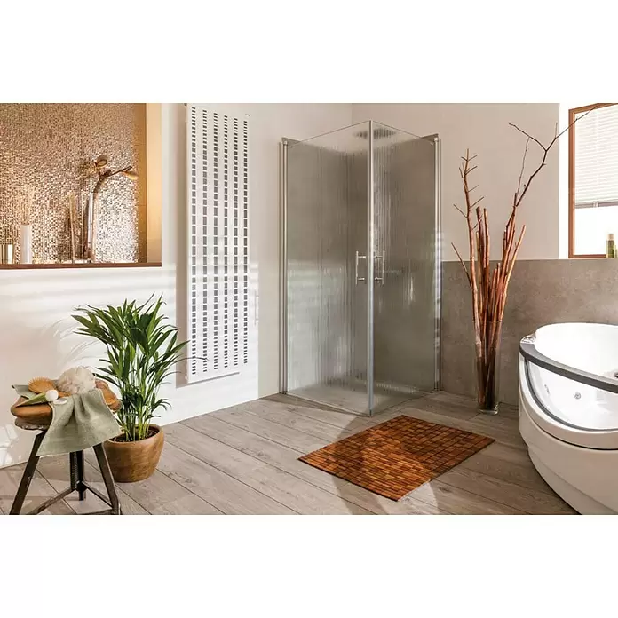Camargue Vario Vrata tuš kabine - 90 x 195 cm, DIN graničnik: Desno, Premazano, Debljina: 6 mm, Srebrne boje - Živopisni prikaz