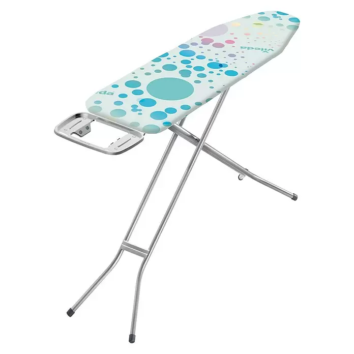 Vileda Bügeltisch Star Blue - 120 x 38 cm, Höhenverstellung: 75 cm - 96 cm - Diagonale Ansicht