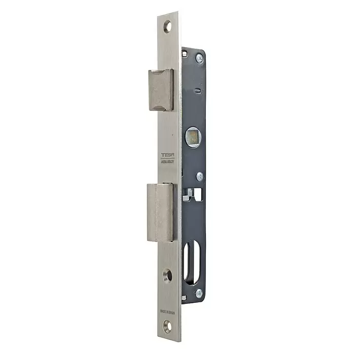Tesa Assa Abloy Cerradura empotrable para puerta 2200 - Ancho: 27 mm, Cerradura embutida - Vista angular