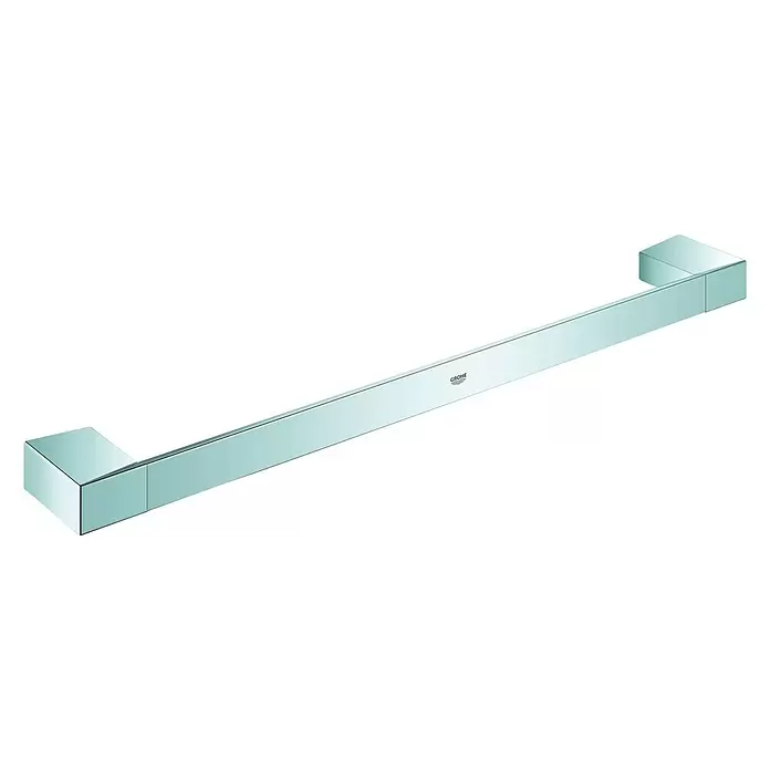 Grohe Selection Cube Badetuchhalter - Breite: 50 cm, Chrom, Glänzend - Diagonale Ansicht