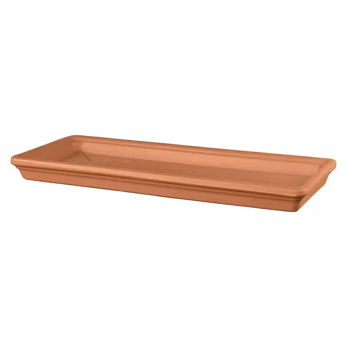 Deroma Kasten-Untersetzer Cotto - 42,5 x 21 x 3,1 cm, Naturmaterialien, Terracotta - Diagonale Ansicht