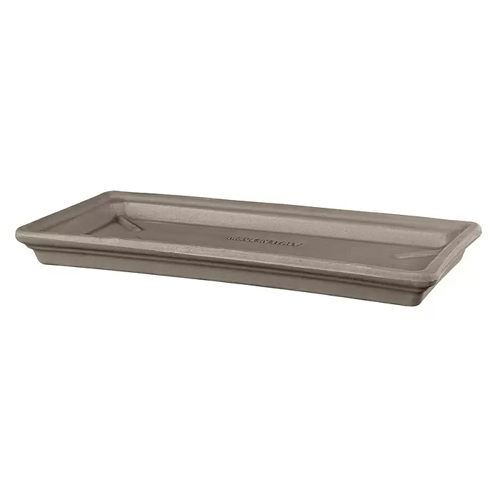 Deroma Moka Garden Kasten-Untersetzer - 42,5 x 21 x 2,8 cm, Naturmaterialien, Mokka - Diagonale Ansicht