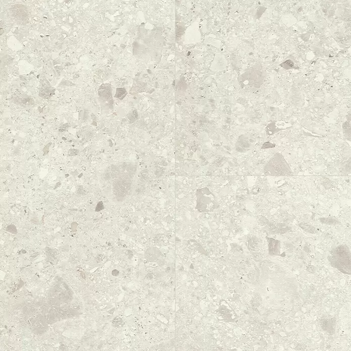 Egger Home Handmuster Triestino Terrazzo weiß - 350 x 230 x 8 mm, Steinoptik - Detailaufnahme