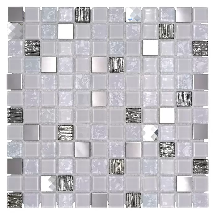 Mozaik csempe Crystal Mix CM 424 négyzet - Fényes - Felülnézet