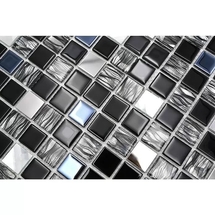 Mozaik csempe Crystal Mix CM 426 négyzet - Fényes - Közeli felvétel
