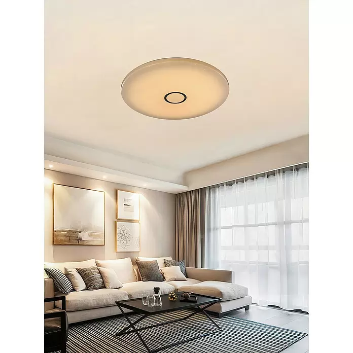 Tween Light LED-Deckenleuchte rund Skyler Flat - 55 W, Ø x H: 740 mm x 10 cm, Warmweiß - Stimmungsaufnahme