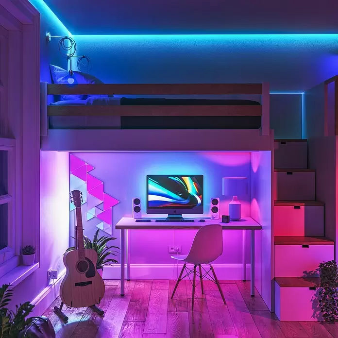 Nanoleaf LED panel - D x Š x V: 23 x 20 x 0,6 cm, Bijele boje, RGBW - Živopisni prikaz