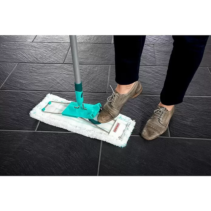 Leifheit Mopa de repuesto XL Profi Micro Duo - 25,5 x 14,5 x 3,51 cm, Poliéster - Producto en uso