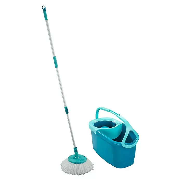 Leifheit Set de limpieza Rotation Disco Mop Ergo - Cubo + Fregona - Vista angular