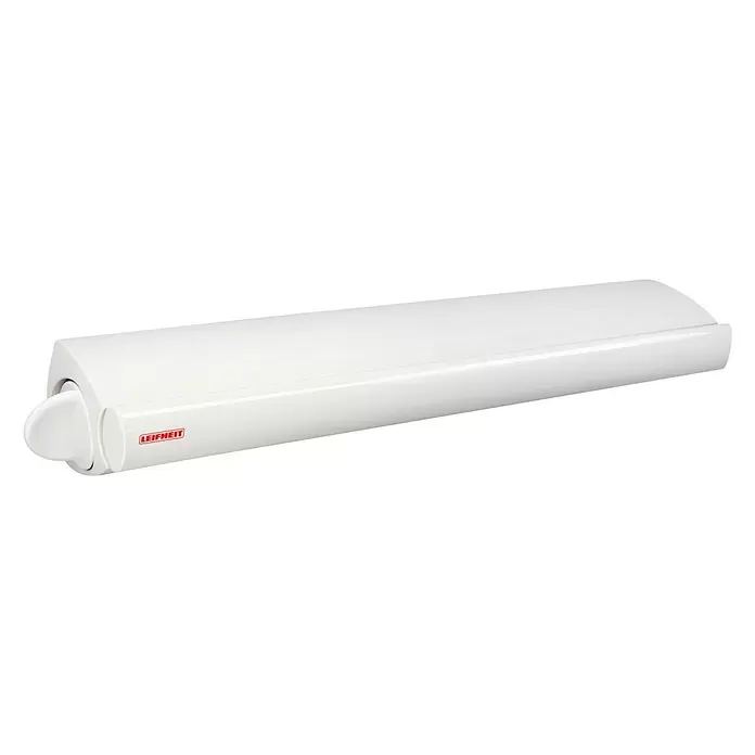 Leifheit Tendedero de pared Rollfix 210 Longline - Longitud cuerda de tender: 21 m, Blanco, 23 cm - Vista angular