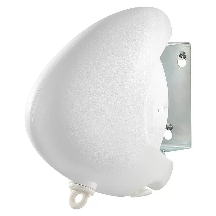 Leifheit Tendedero de pared Rollfix 80 - Longitud cuerda de tender: 8 m, Blanco, 18,5 cm - Vista angular
