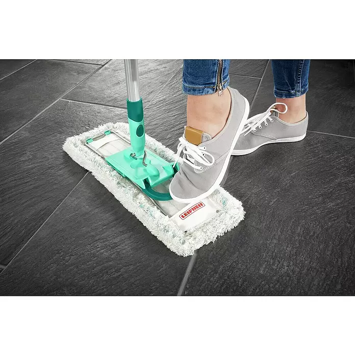 Leifheit Mopa de repuesto XL Cotton Plus - 25,5 x 14,5 x 3,51 cm, Algodón - Producto en uso