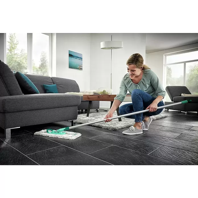 Leifheit Mopa de repuesto XL Cotton Plus - 25,5 x 14,5 x 3,51 cm, Algodón - Producto en uso