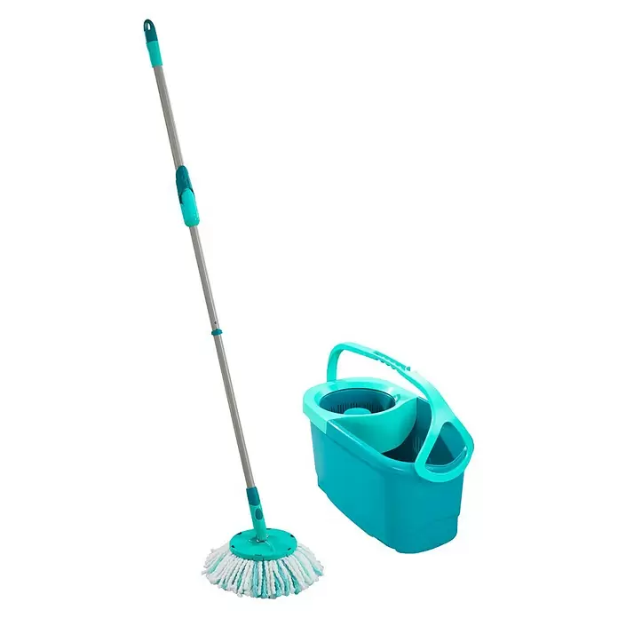 Leifheit Set de limpieza fregona Clean Twist Ergo - Cubo + Fregona - Vista angular
