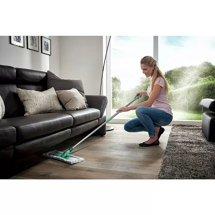 Leifheit Mopa de repuesto classic XL - 28,6 x 18 x 1,2 cm, Microfibra - Producto en uso
