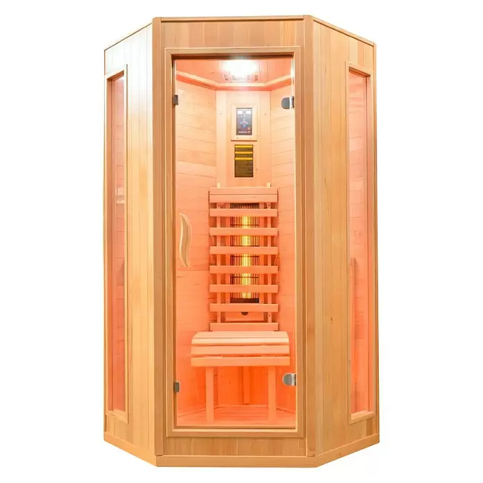 Sanotechnik Infracrvena sauna Relax 2 - 5 infracrvenih reflektora, 100 x 100 x 200 cm - Pogled sprijeda